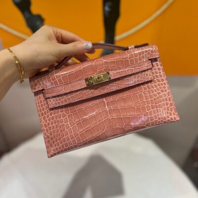 Kelly Pochette Shiny Alligator