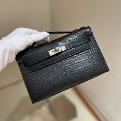 Kelly Pochette Matte Alligator PHW