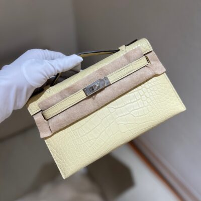 Kelly Pochette Matte Alligator PHW