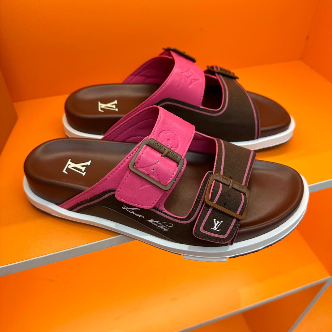 LV Oblique Series Thick Bottom Sandals - Image 4