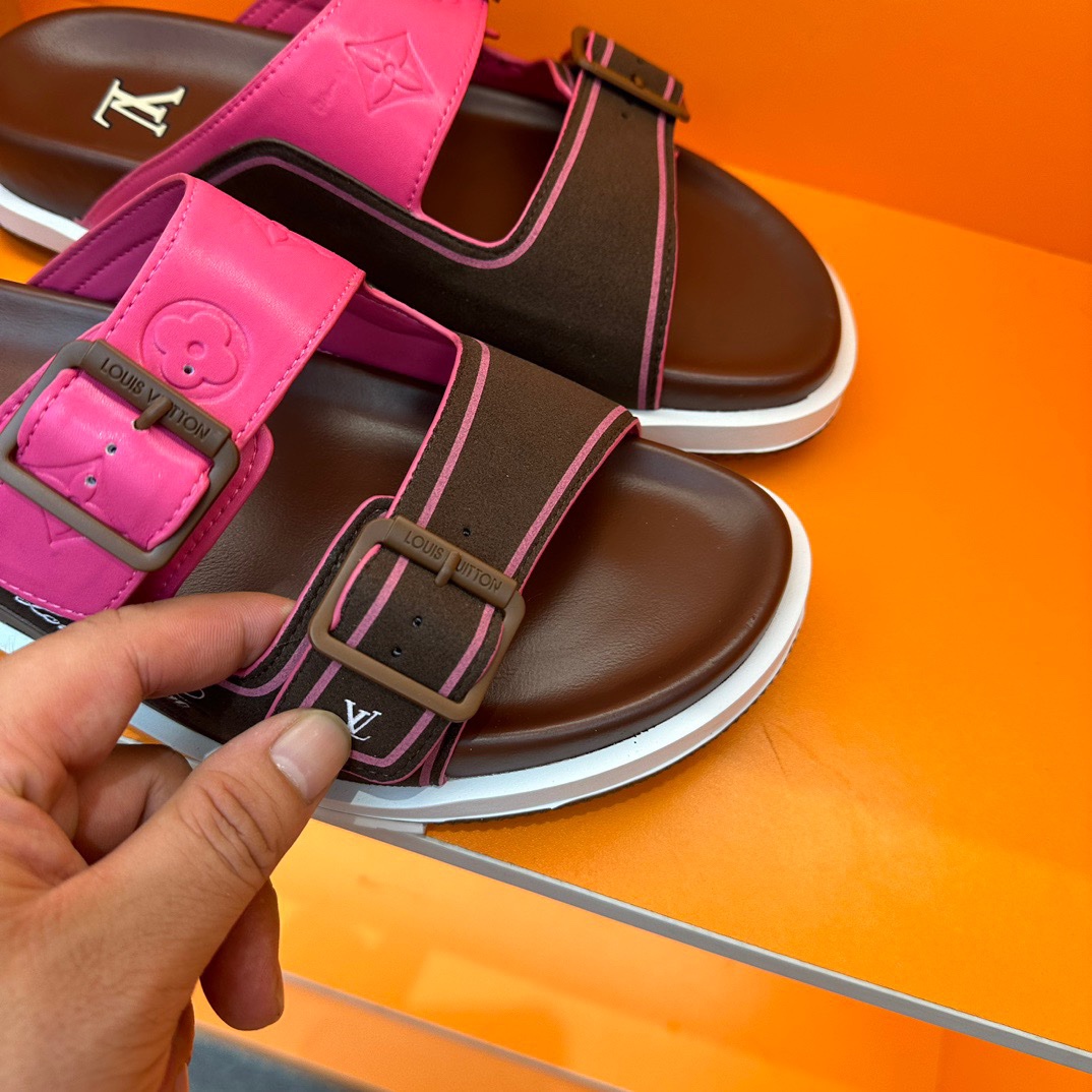 LV Oblique Series Thick Bottom Sandals - Image 5