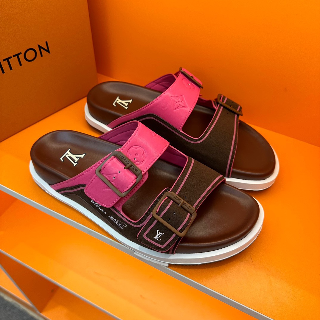 LV Oblique Series Thick Bottom Sandals - Image 6