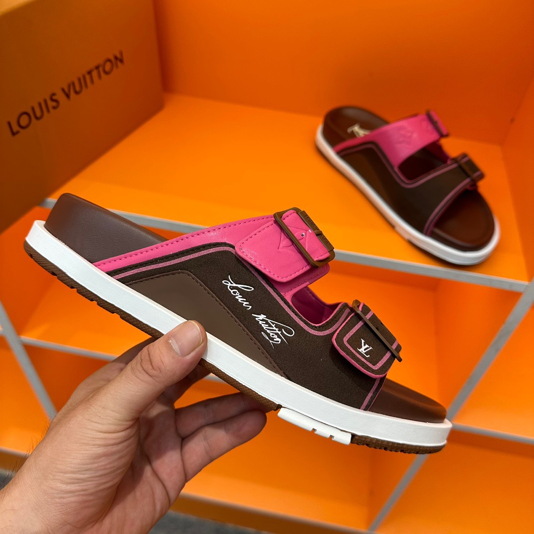 LV Oblique Series Thick Bottom Sandals - Image 7