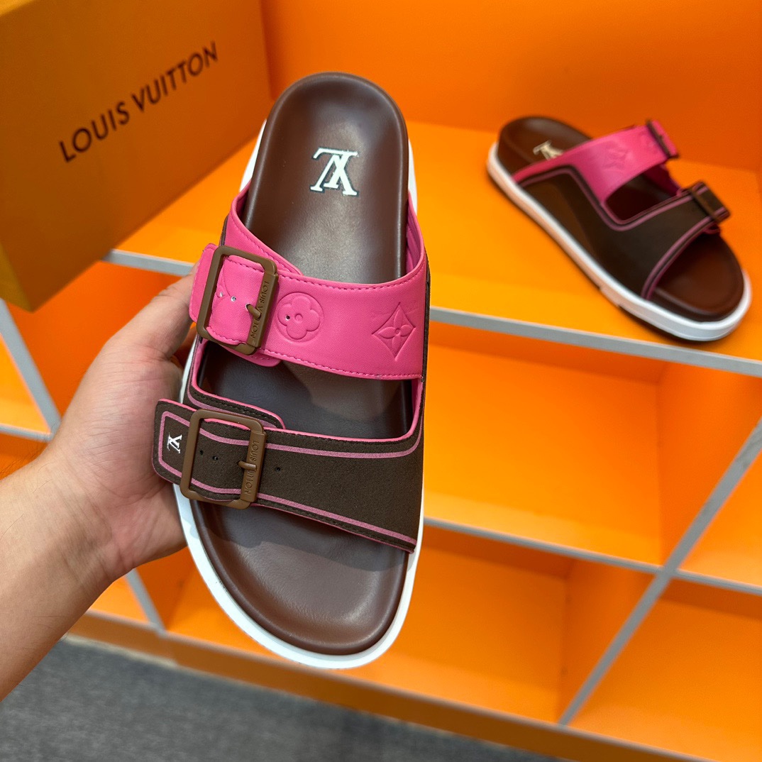 LV Oblique Series Thick Bottom Sandals - Image 8