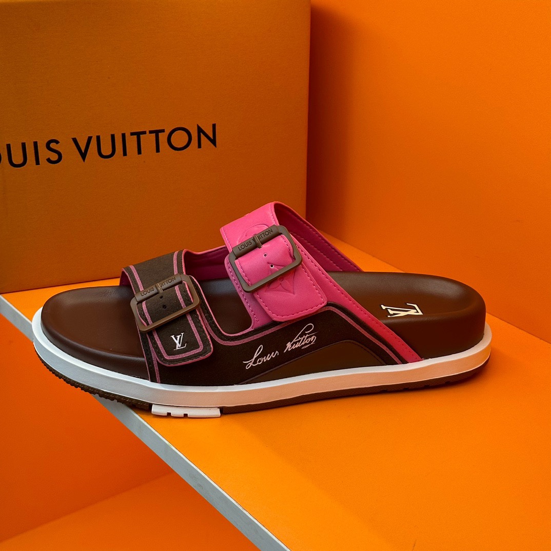 LV Oblique Series Thick Bottom Sandals - Image 9