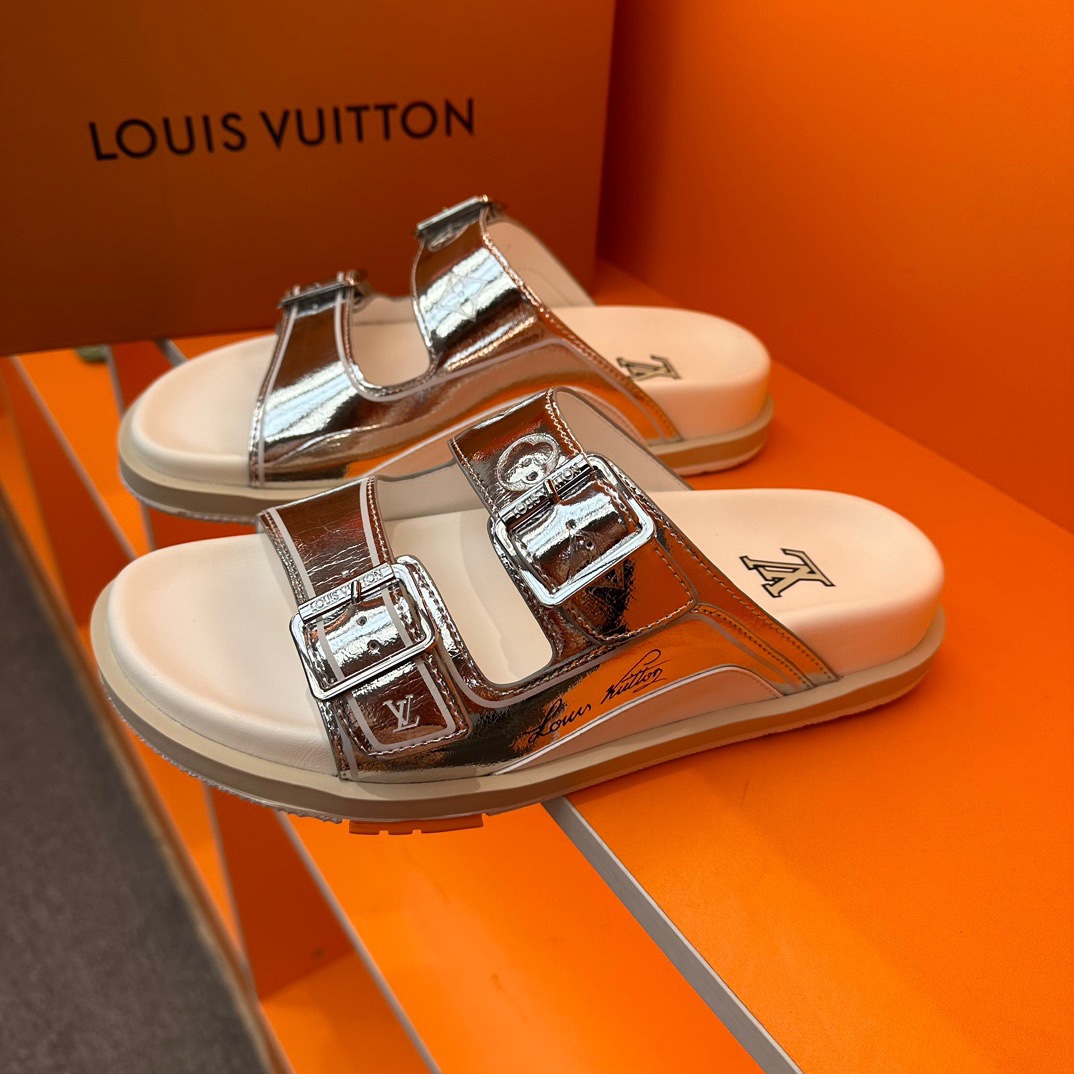 LV Oblique Series Thick Bottom Sandals - Image 3