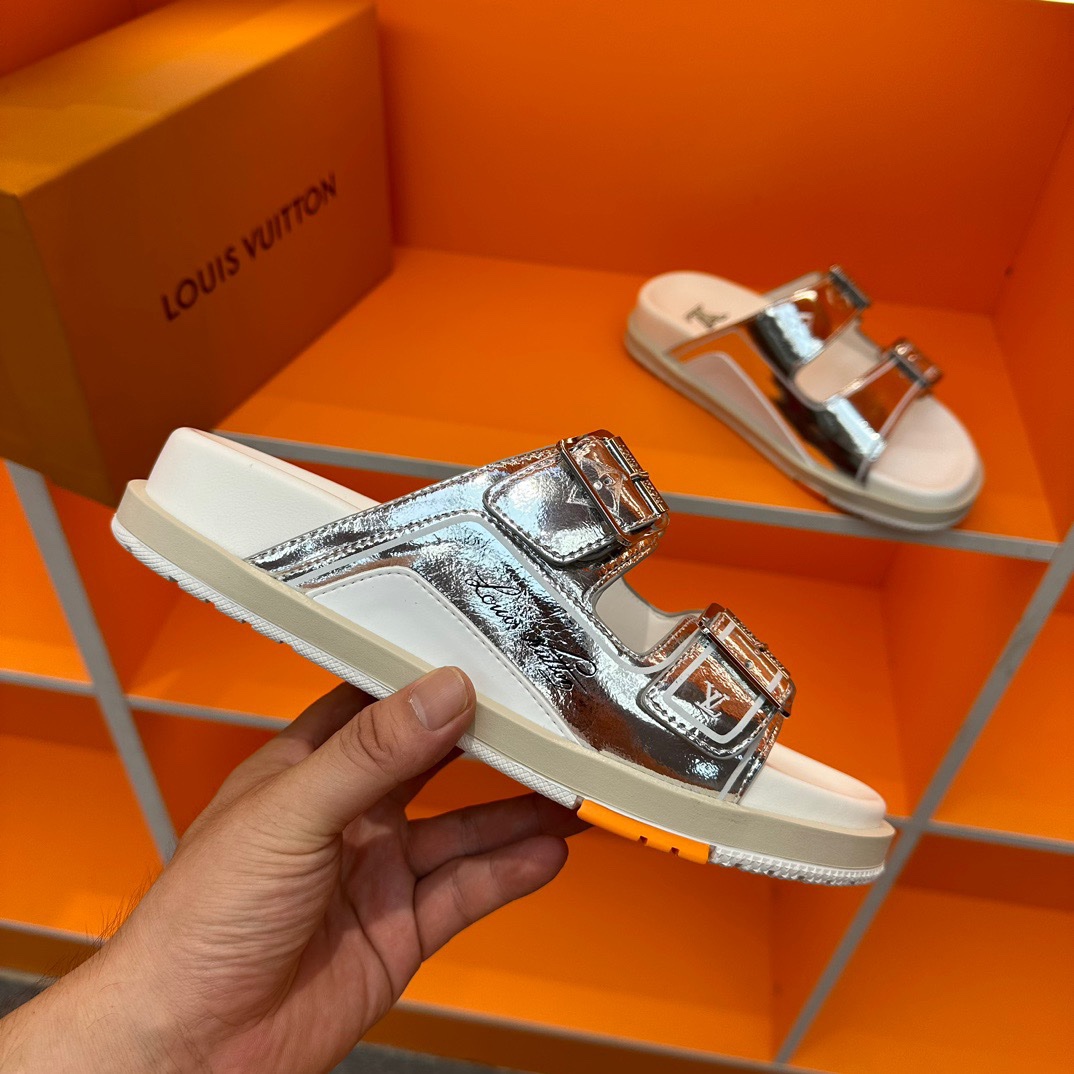 LV Oblique Series Thick Bottom Sandals - Image 8