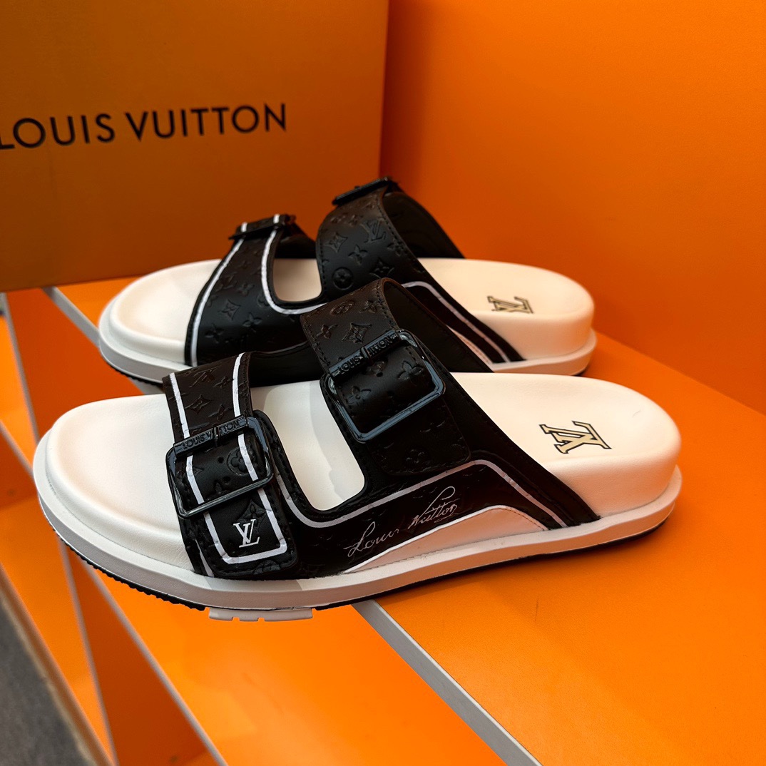 LV Oblique Series Thick Bottom Sandals - Image 3