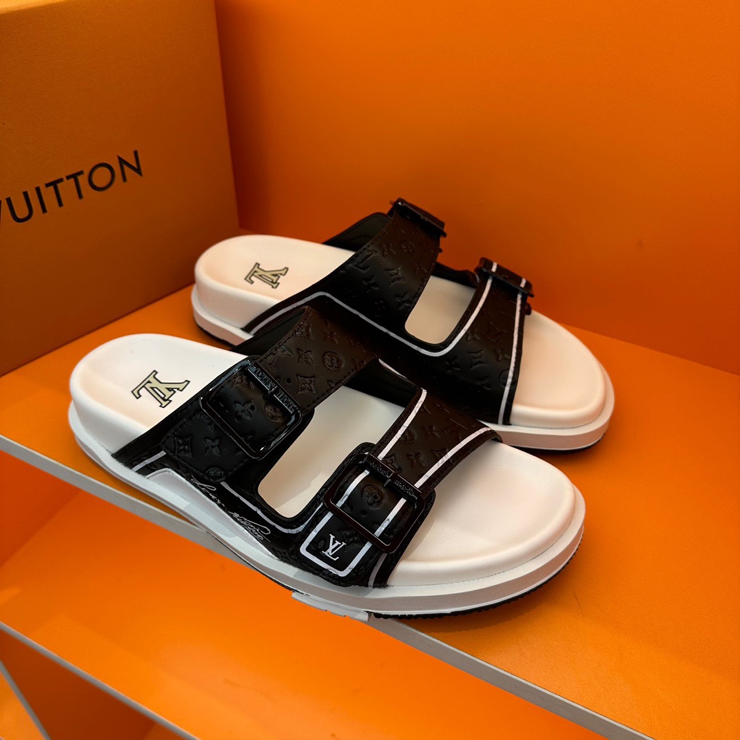 LV Oblique Series Thick Bottom Sandals - Image 7