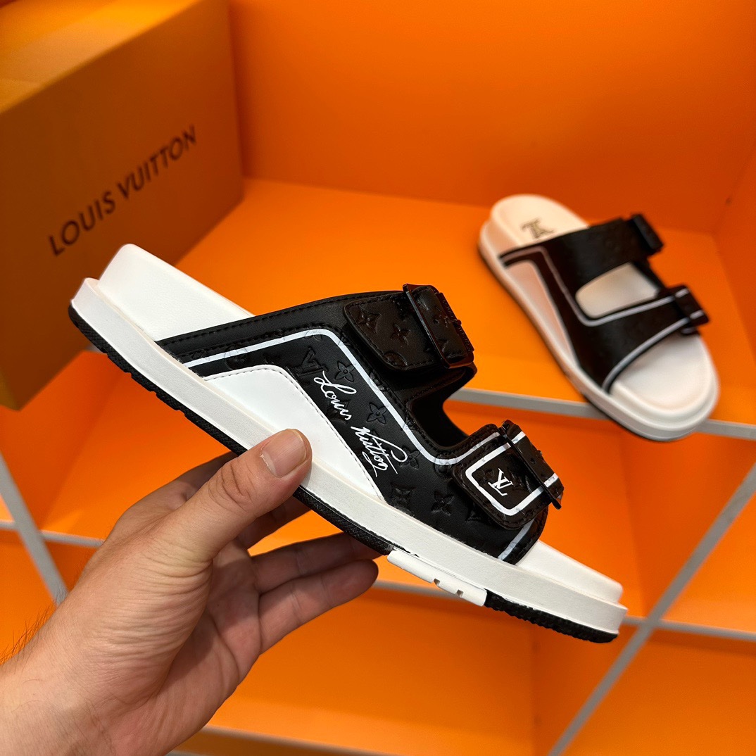 LV Oblique Series Thick Bottom Sandals - Image 8