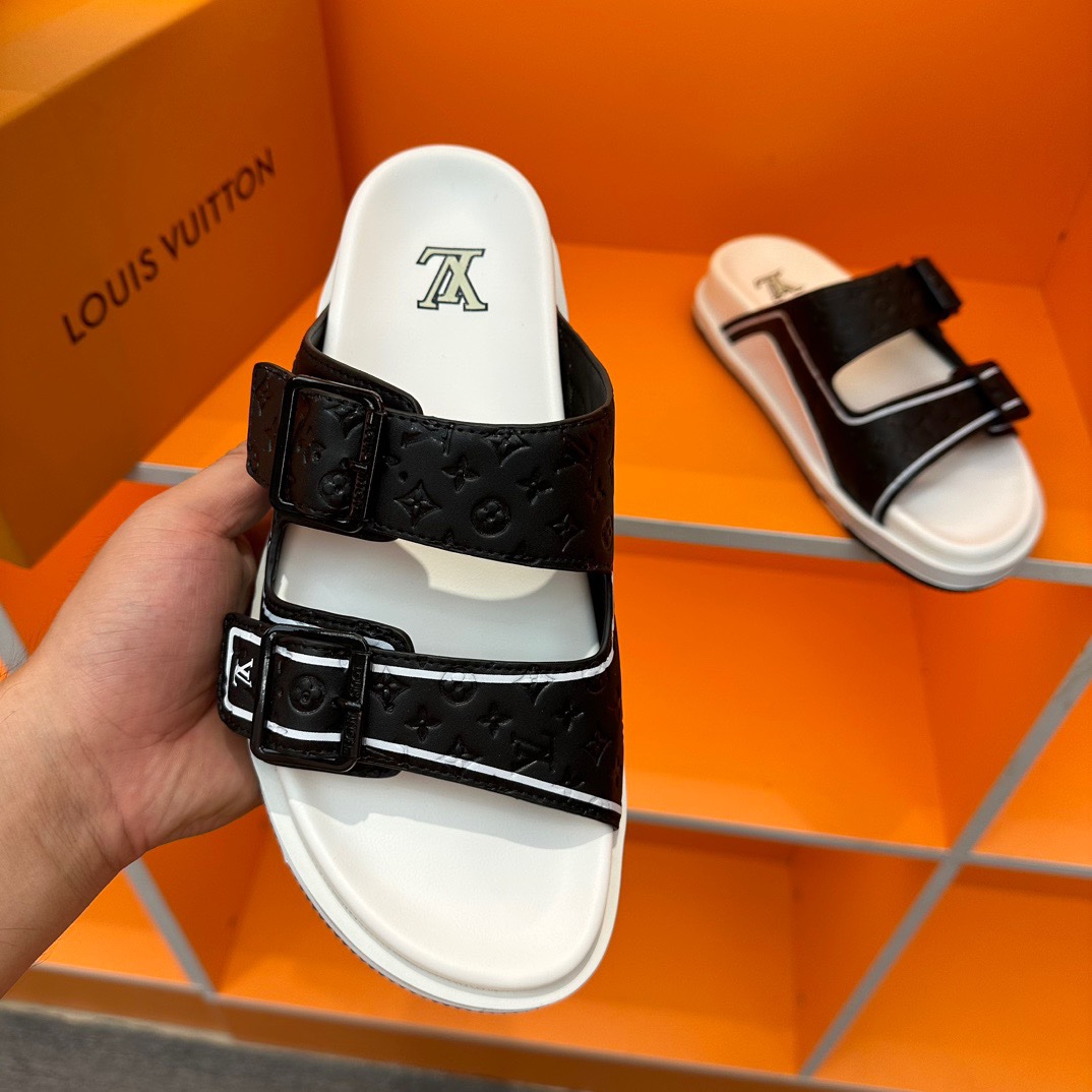 LV Oblique Series Thick Bottom Sandals - Image 9