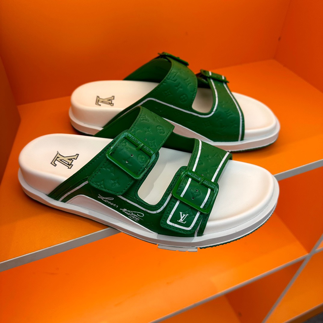 LV Oblique Series Thick Bottom Sandals - Image 4