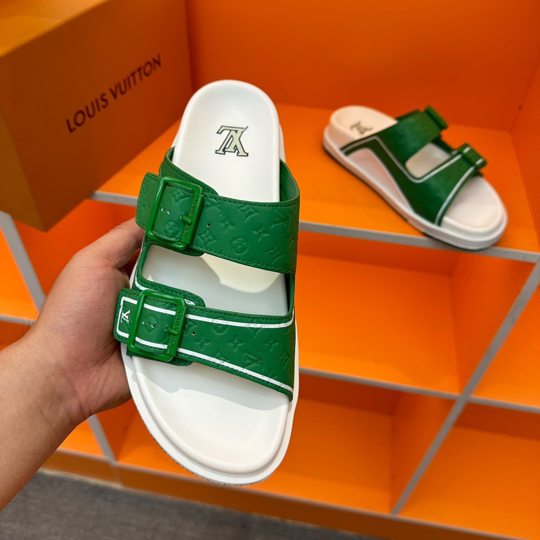 LV Oblique Series Thick Bottom Sandals - Image 9