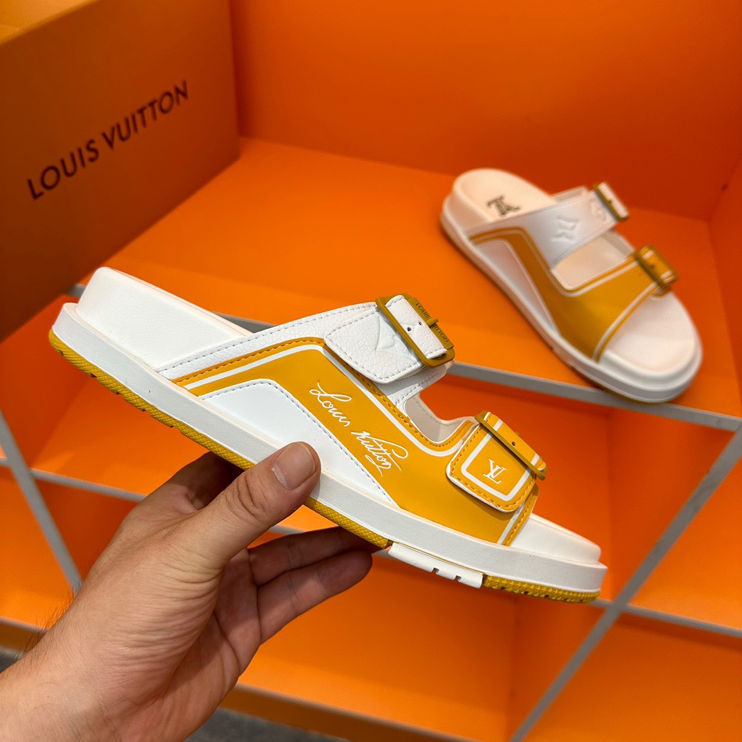 LV Oblique Series Thick Bottom Sandals - Image 8