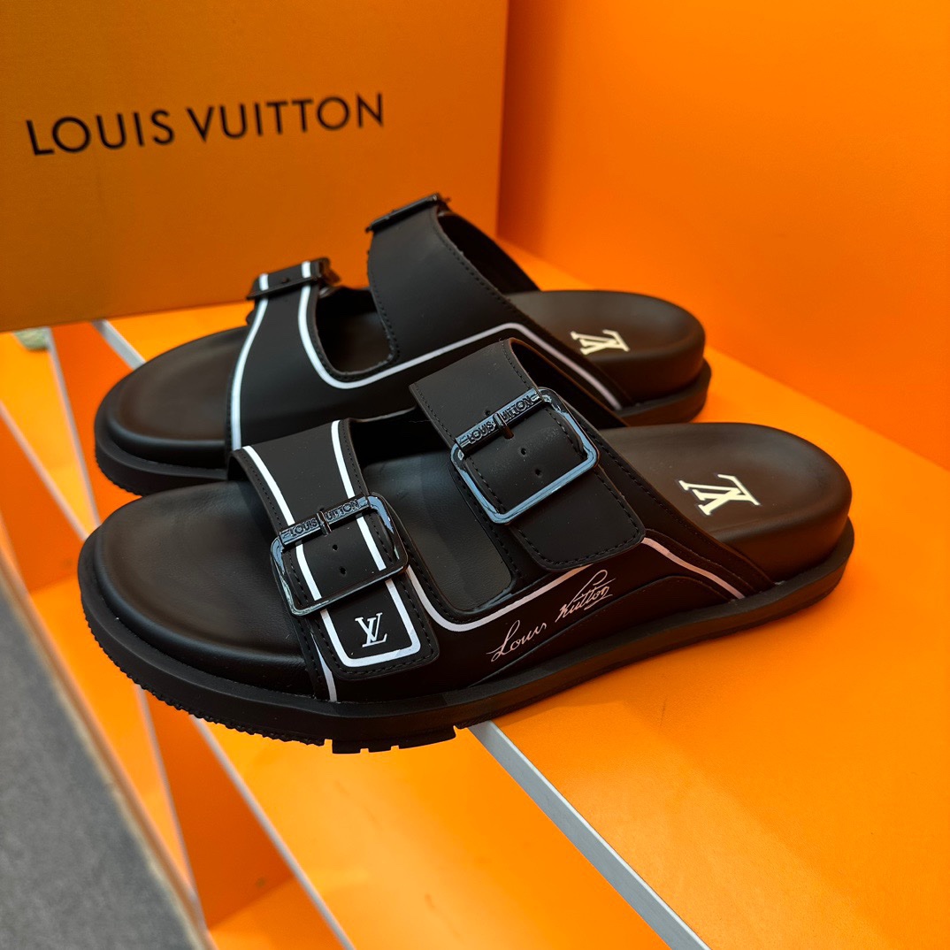 LV Oblique Series Thick Bottom Sandals - Image 3