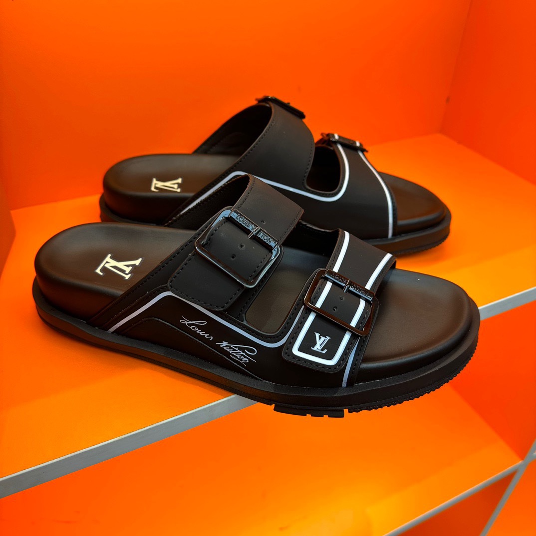 LV Oblique Series Thick Bottom Sandals - Image 4