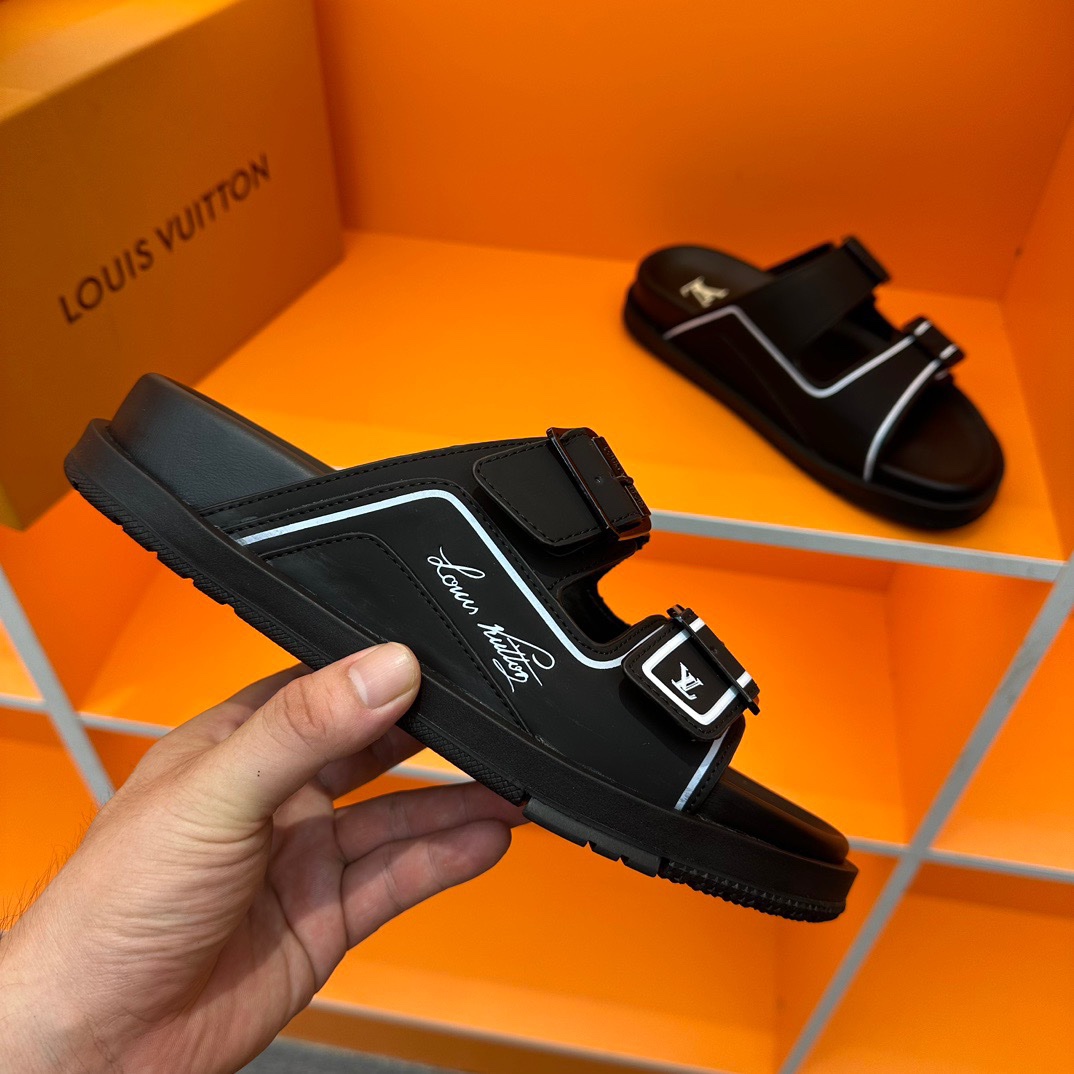 LV Oblique Series Thick Bottom Sandals - Image 8