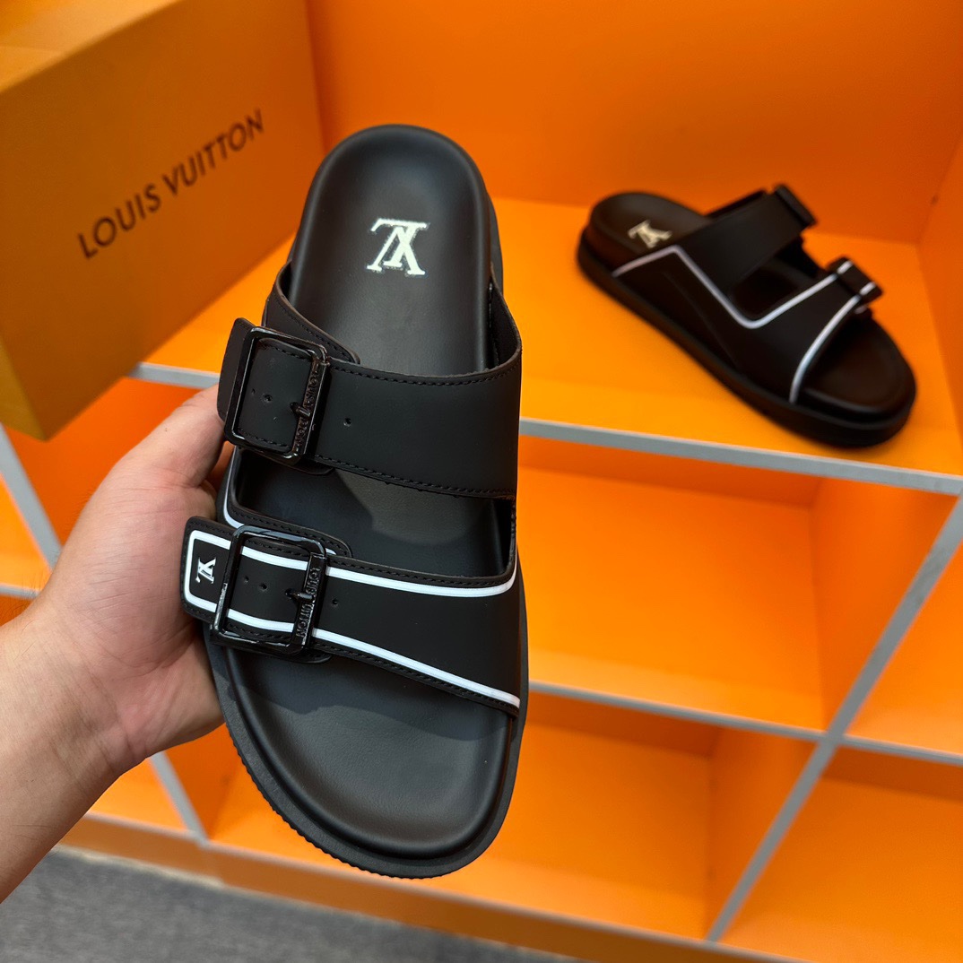 LV Oblique Series Thick Bottom Sandals - Image 9