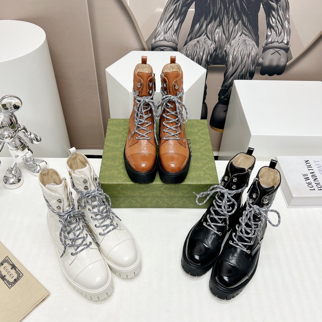 Gucci Lace-up Boots Collection