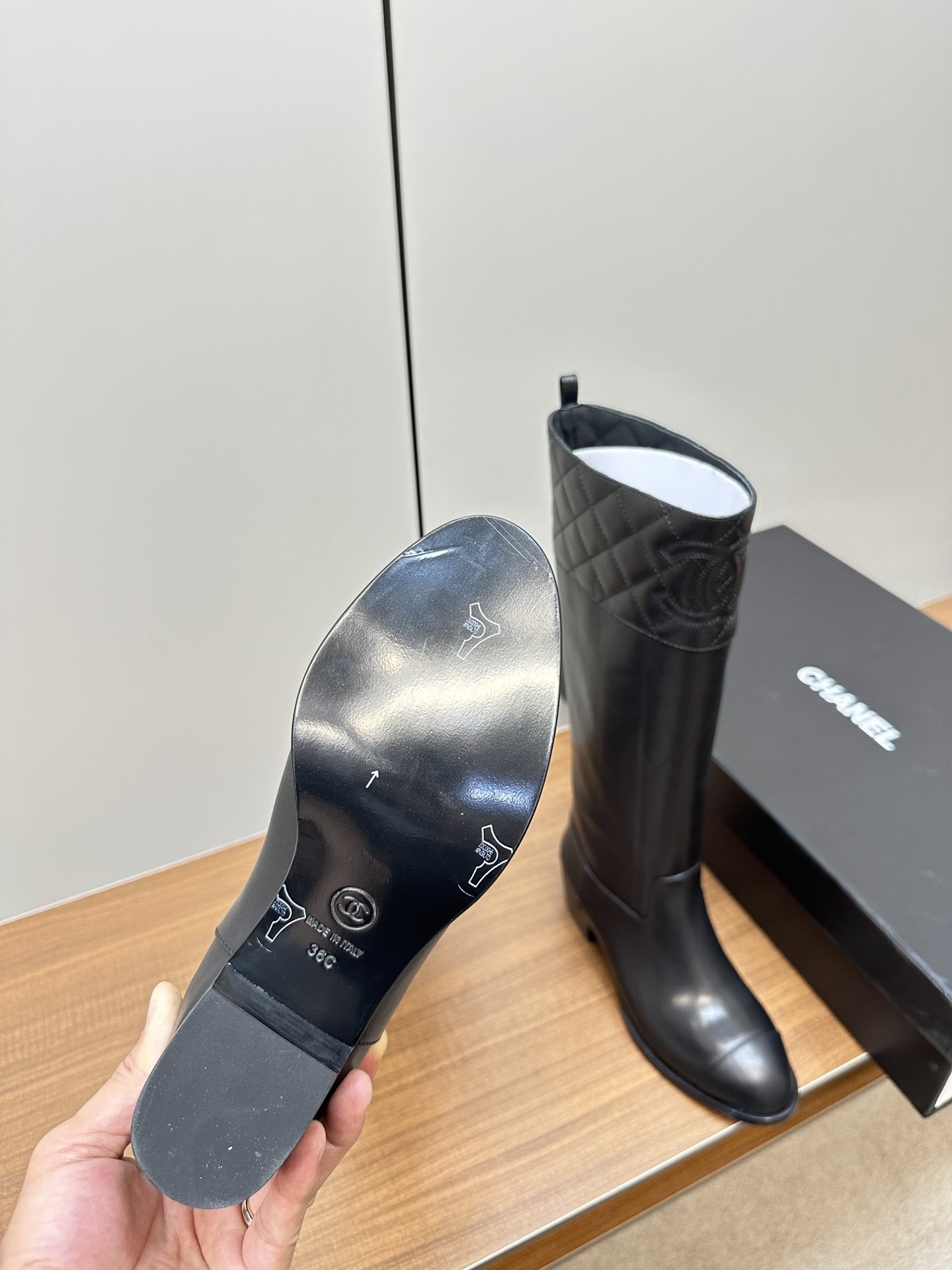 Chanel New Small Grid Knight Boots - Image 5