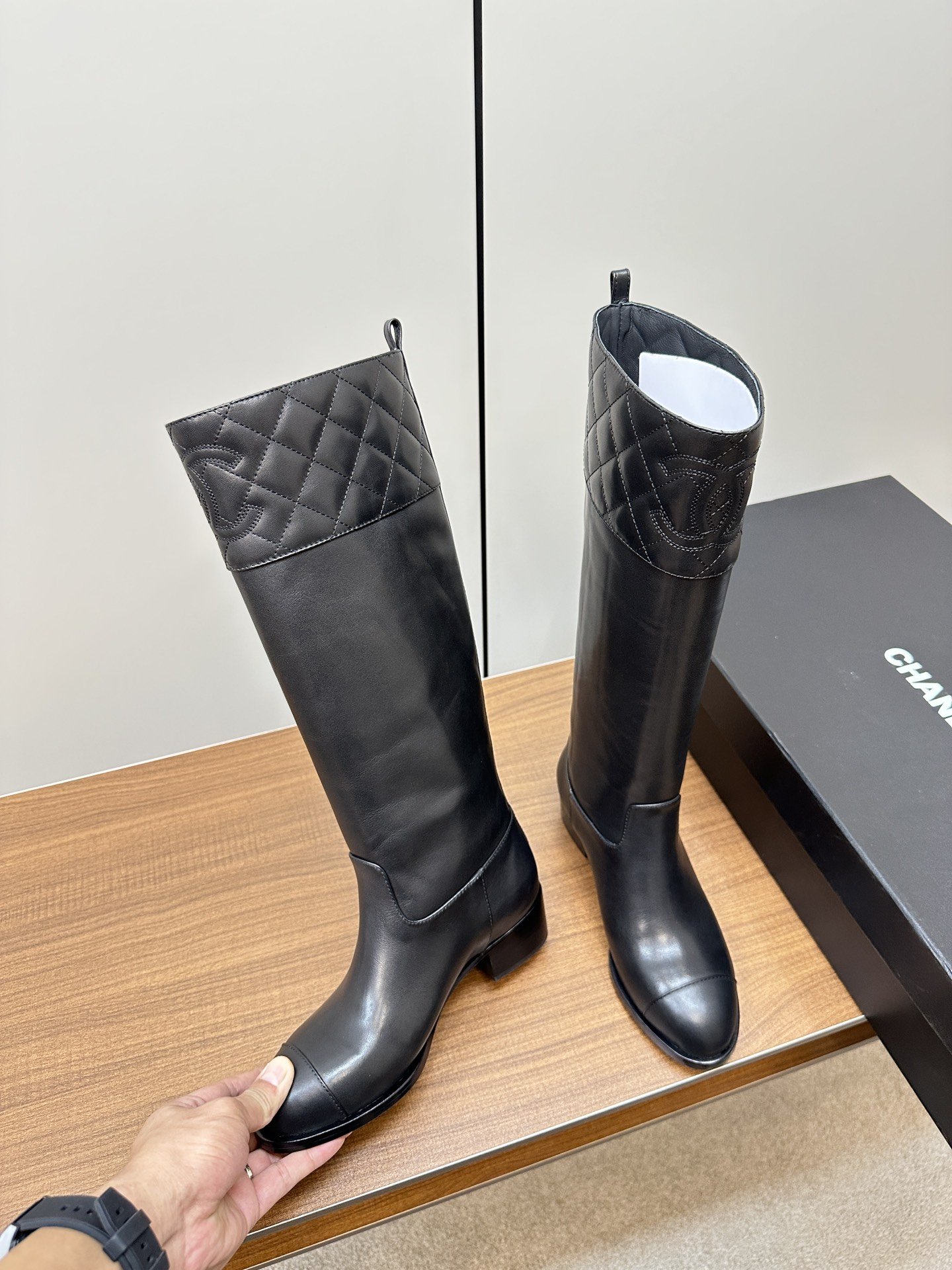 Chanel New Small Grid Knight Boots - Image 6