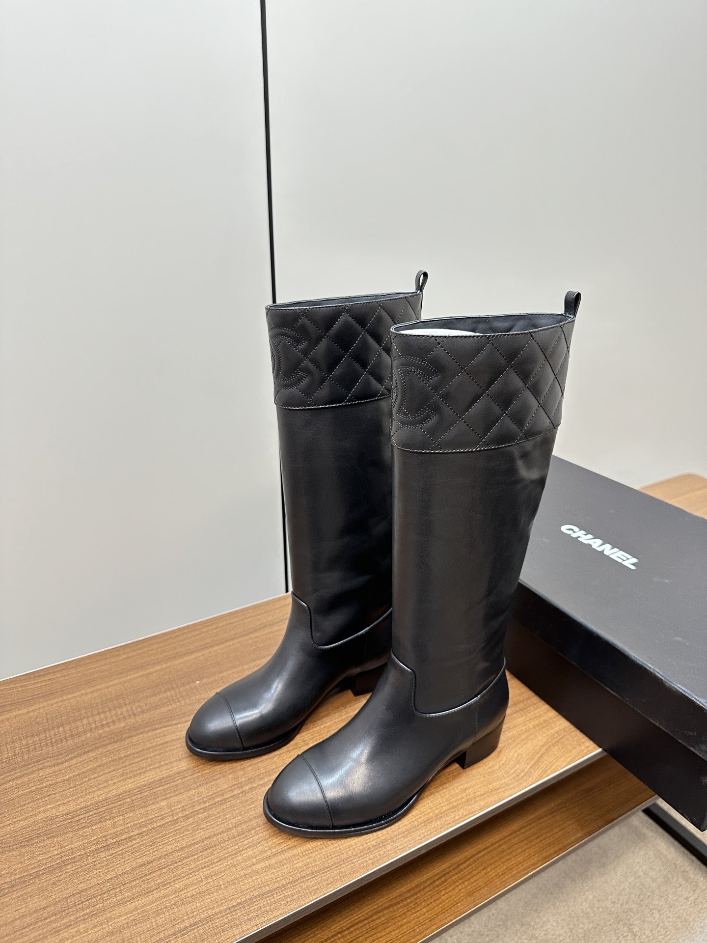 Chanel New Small Grid Knight Boots - Image 2