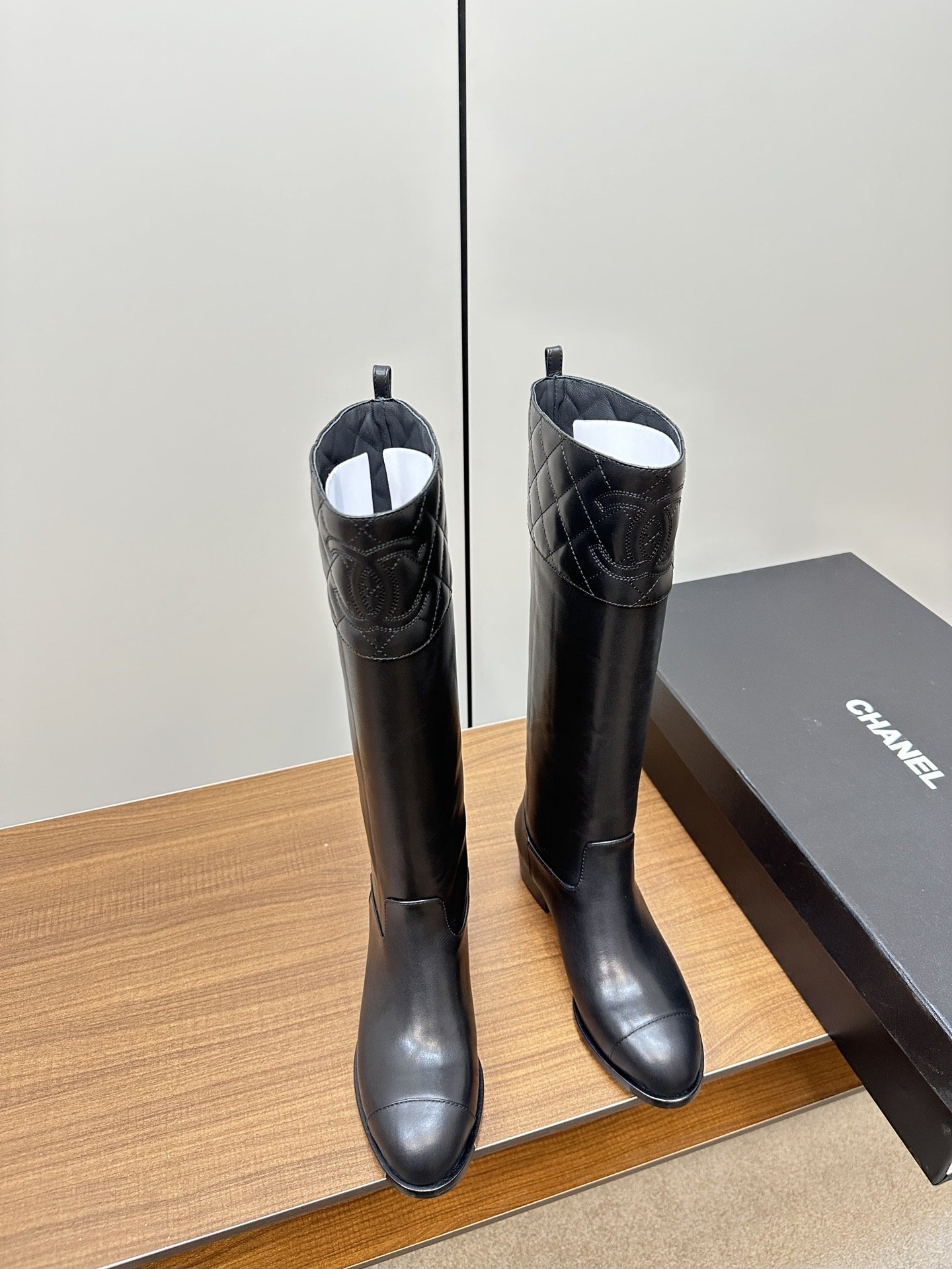 Chanel New Small Grid Knight Boots - Image 3