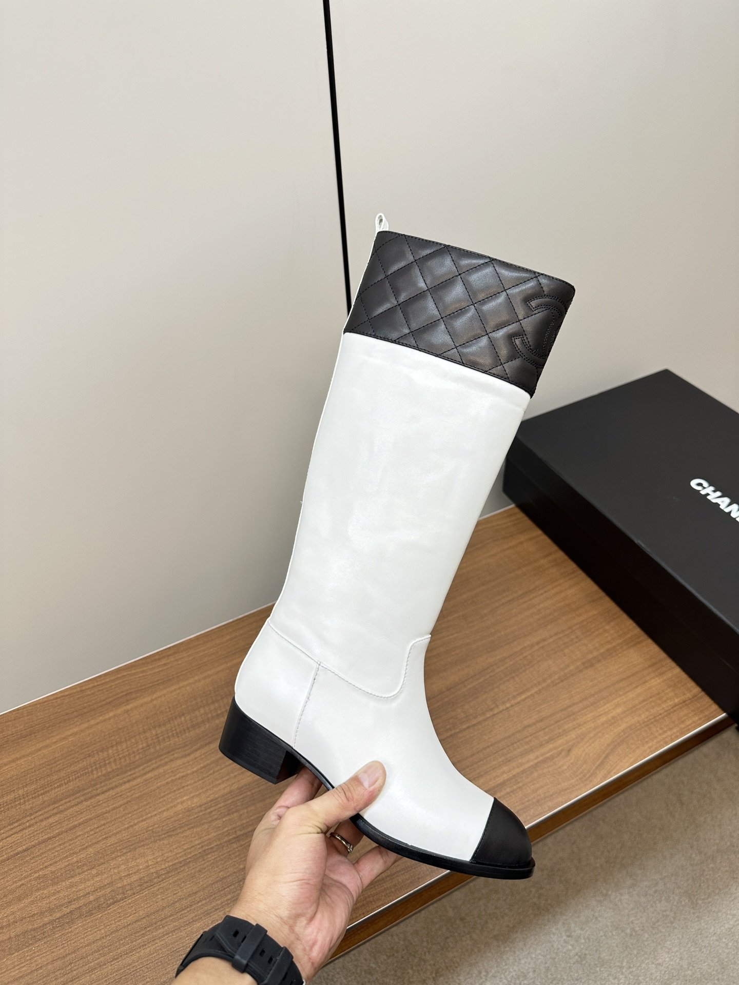 Chanel New Small Grid Knight Boots - Image 9