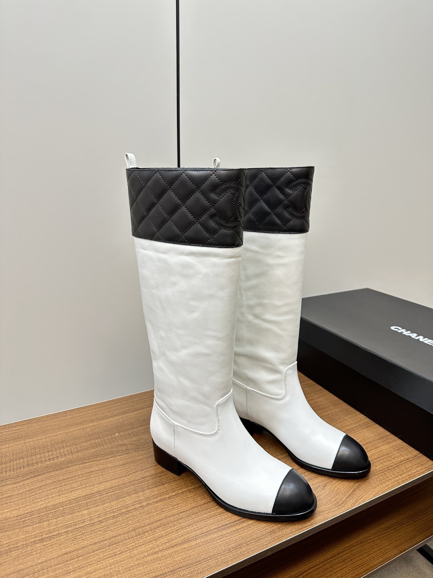Chanel New Small Grid Knight Boots