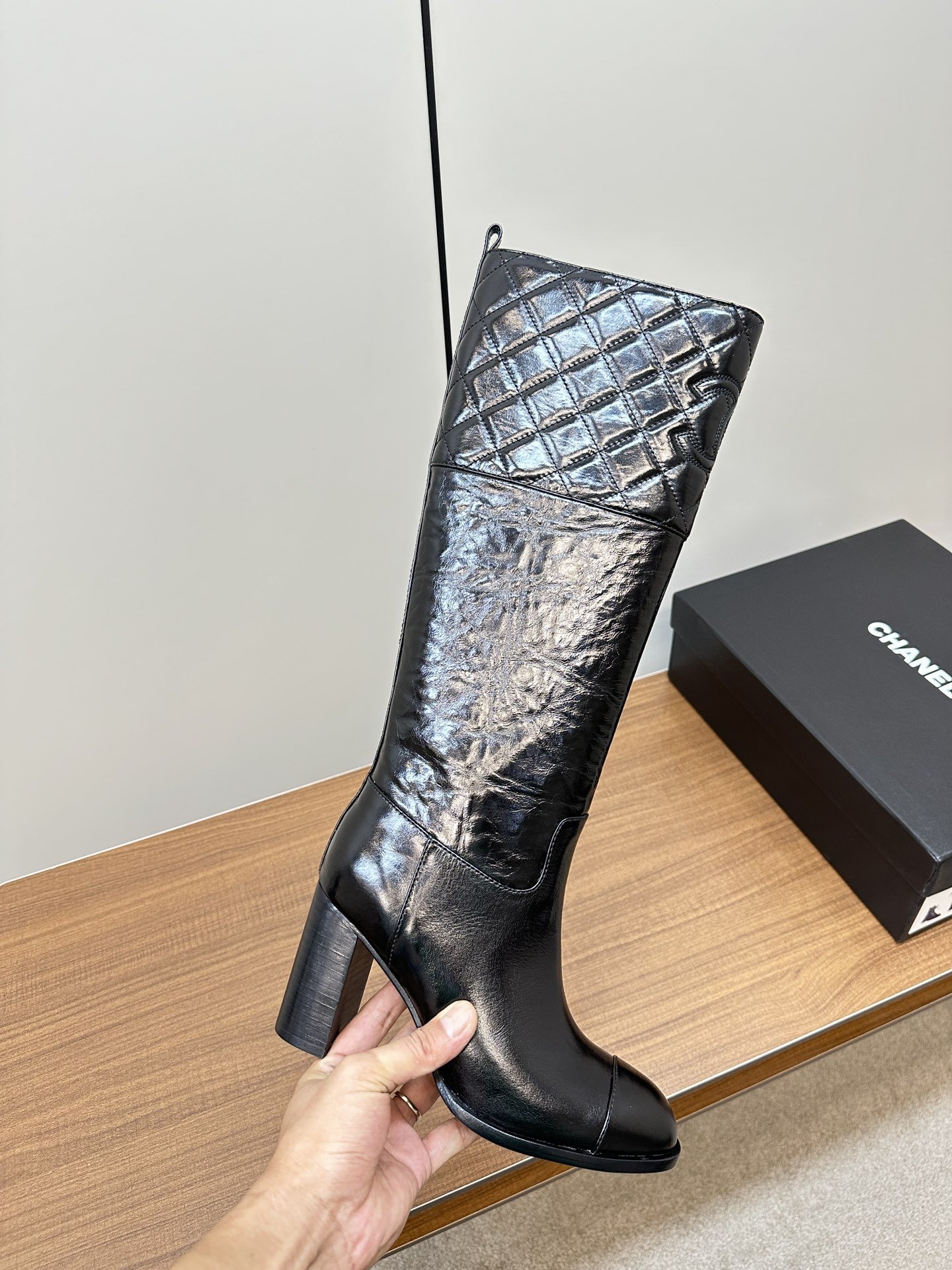 Chanel New Small Grid Knight Boots - Image 6