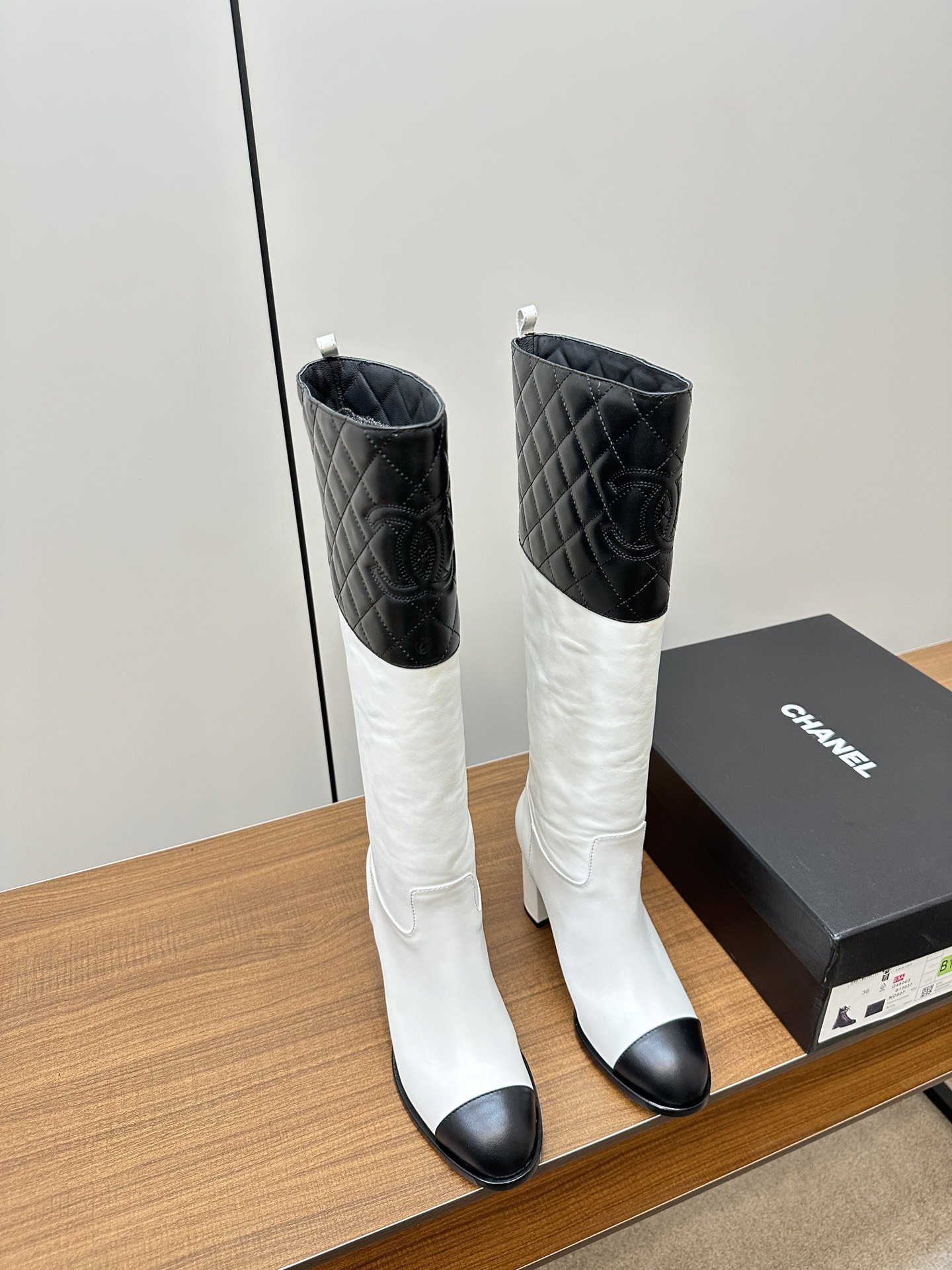 Chanel New Small Grid Knight Boots
