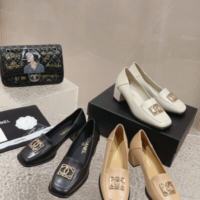 Chanel New Thick High-heeled Shoes Collection