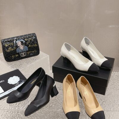 Chanel New Thick High-heeled Shoes Collection