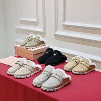 Miu Miu New Fur Mules Collection