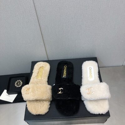Chanel New Fur Slippers Collection