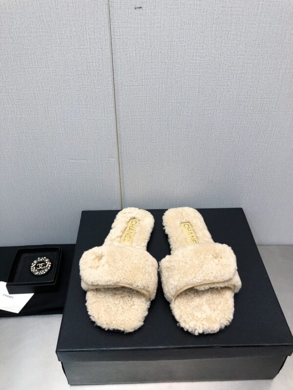 Chanel New Fur Slippers