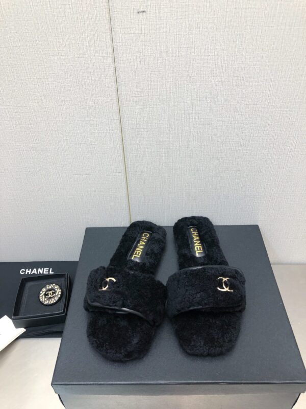 Chanel New Fur Slippers