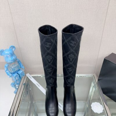 Chanel High-heeled High-top Boots