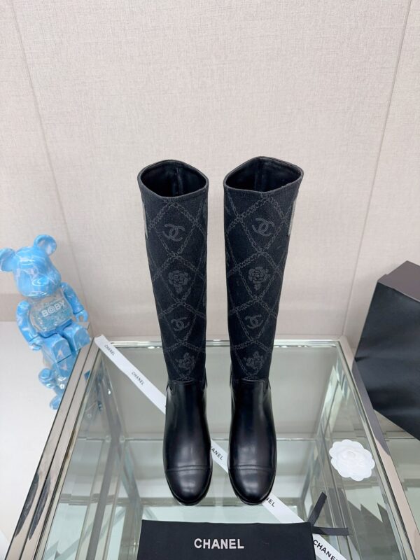 Chanel High-heeled High-top Boots