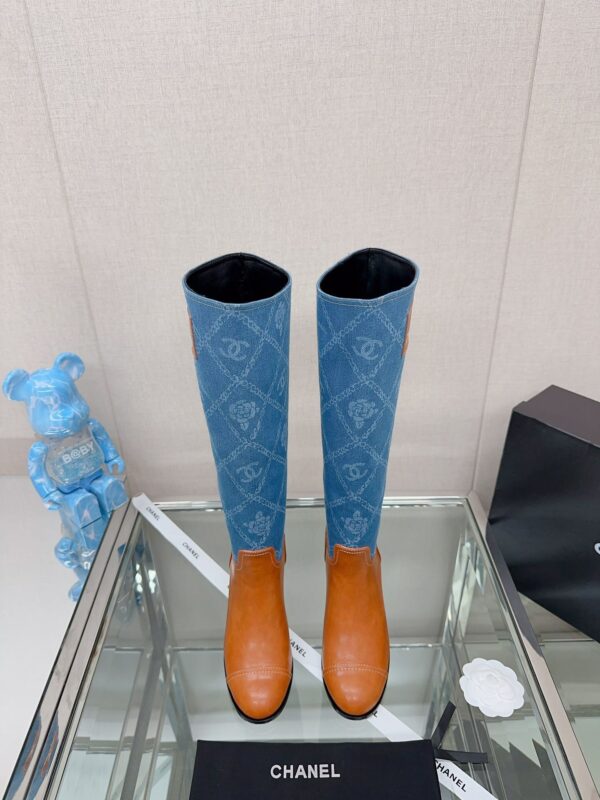 Chanel High-heeled High-top Boots