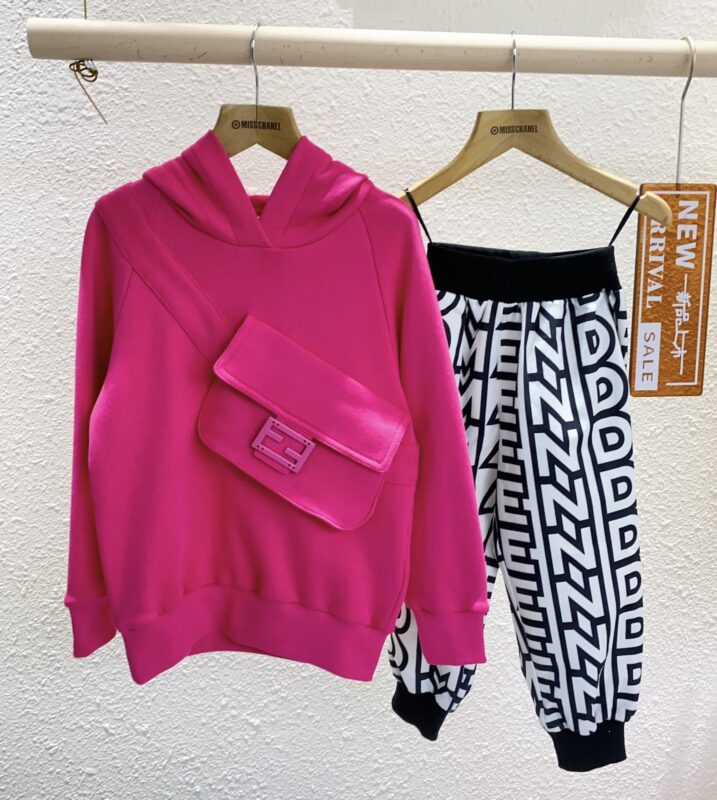 Burberry Kids Hooded Sweater & Trousers