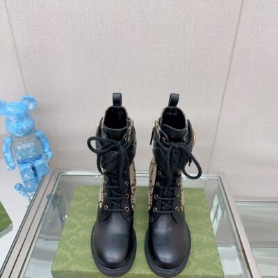 Gucci Lace-up High-heeled Ankle Boots