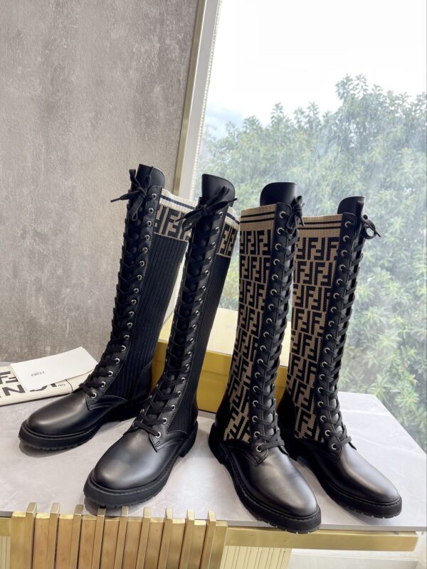 Fendi New Lace-up High-top Boots Collection