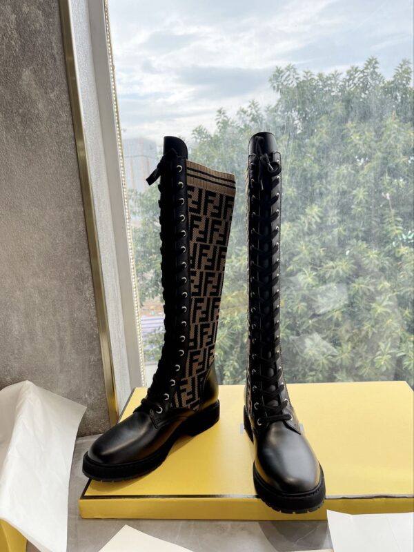 Fendi New Lace-up High-top Boots