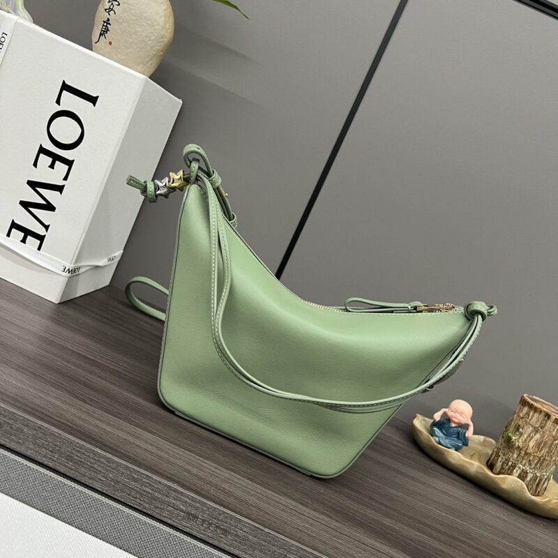 Loewe Hobo Bag in Green Leather