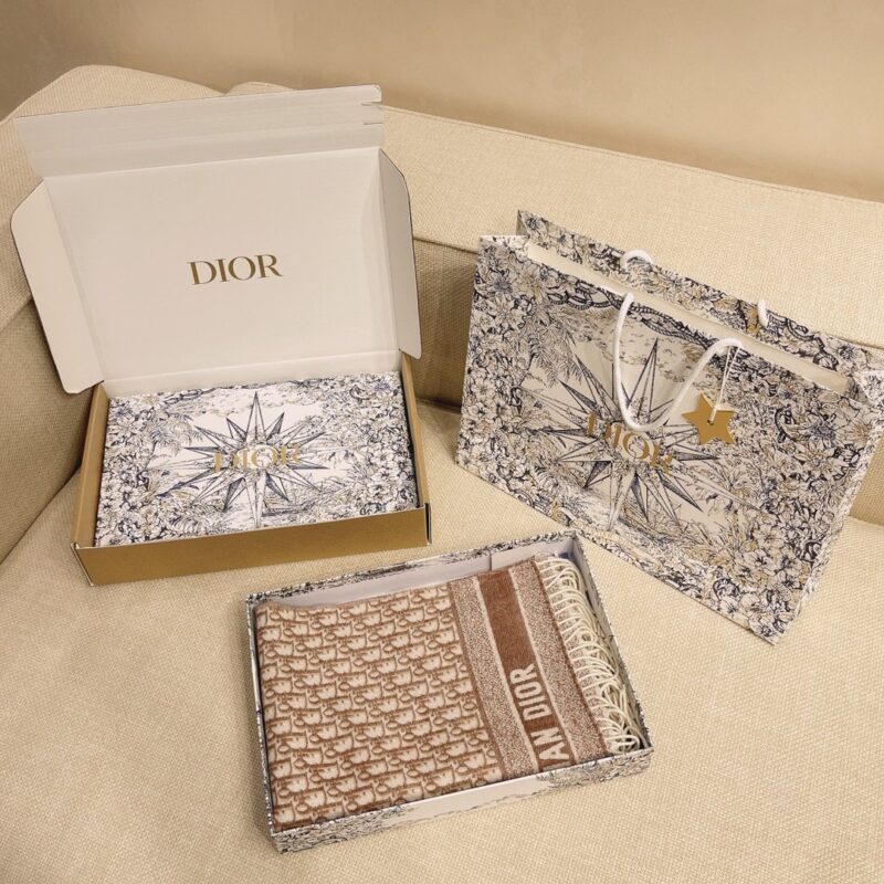 Dior Oblique Print Cashmere Scarf