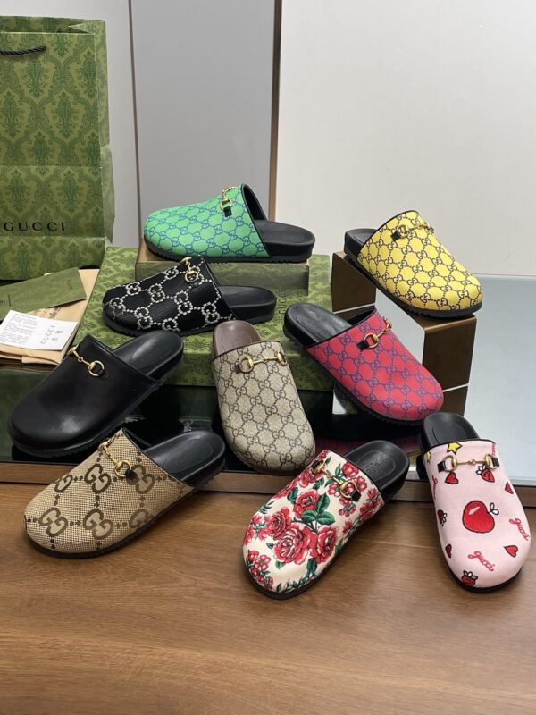 Gucci New Horsebit Slip-on Mules Collection