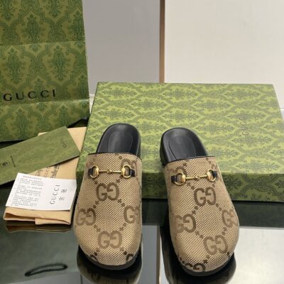 Gucci New Horsebit Slip-on Mules