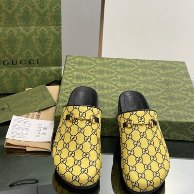 Gucci New Horsebit Slip-on Mules