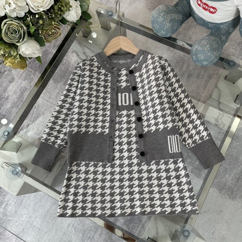 Dior Kids Dress Cardigan